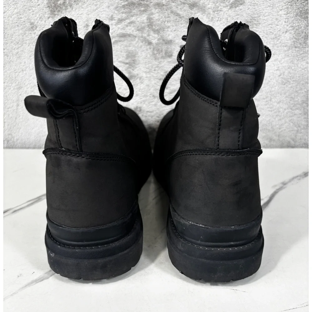 Ozark Trail Work Boots Mens Size 10 Black Good Condition MNOT42CA017 Lace Up Lug